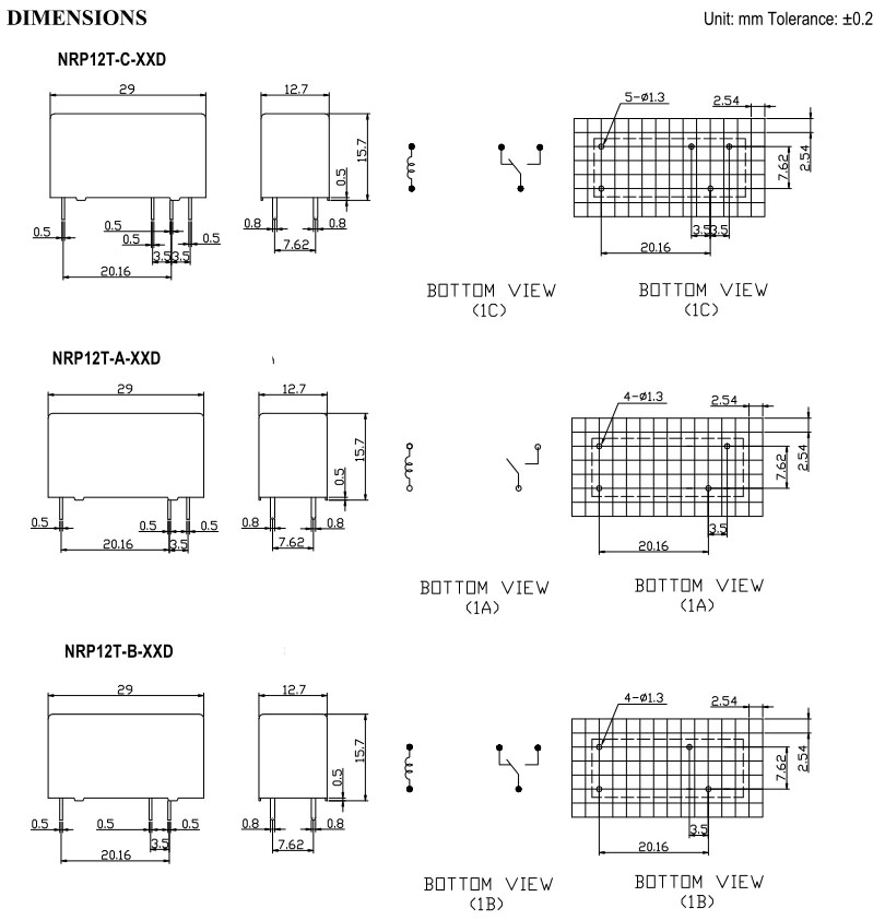 PCB RELAYS-NRP12T - Ncr Industrial